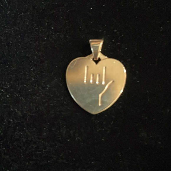 James Avery, 14k, “ I love you”, heart charm, original Avery logo - Picture 4 of 6